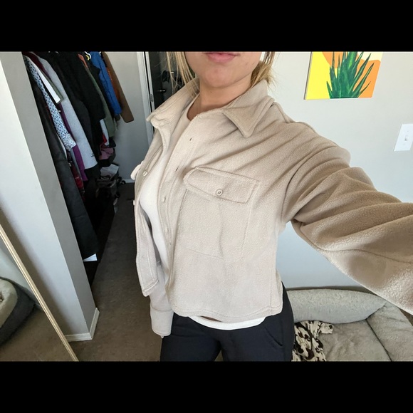 fleece shirt jacket - Picture 3 of 3